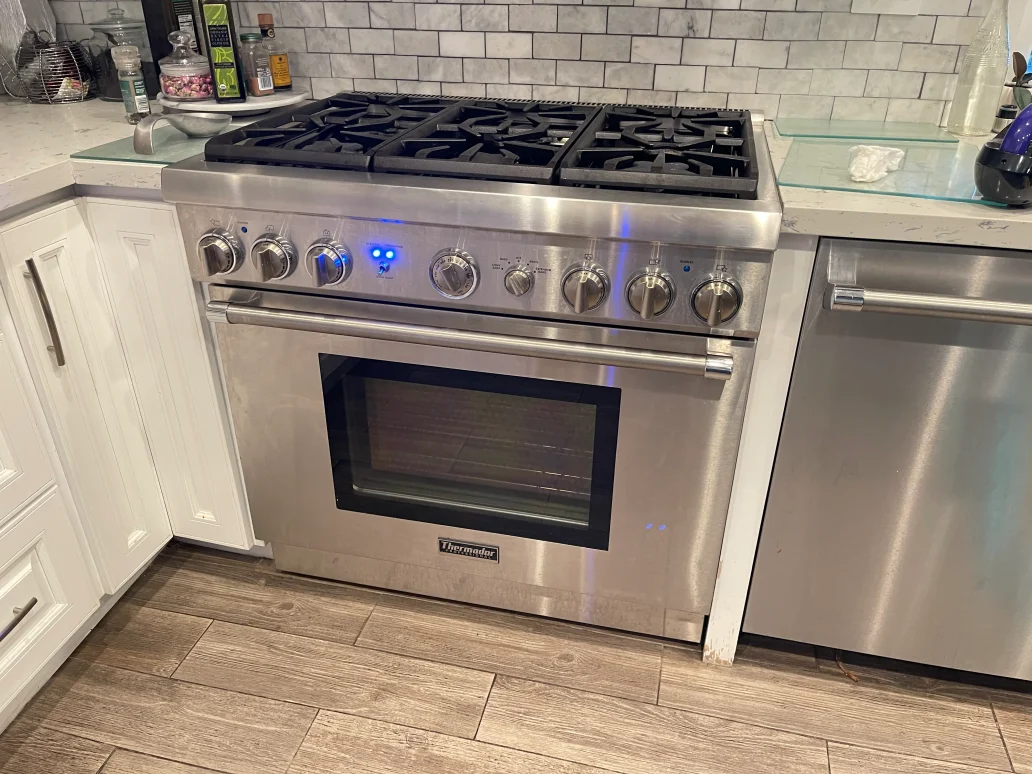 Completed Thermador refrigerator repair in Los Angeles home